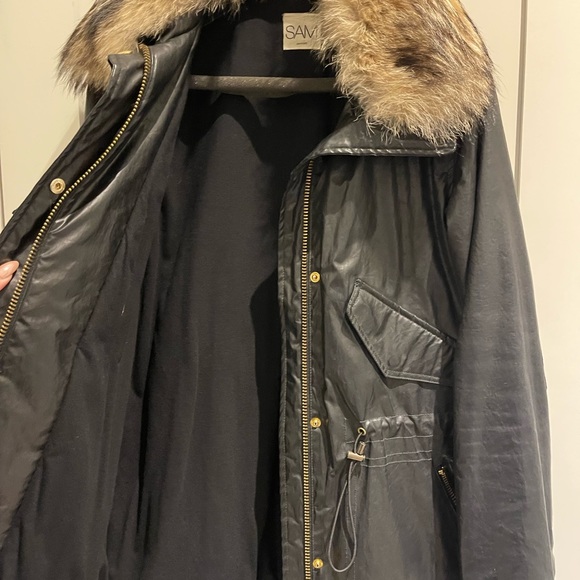 SAM NYC Anorak Jacket in Wax Black - Picture 3 of 3